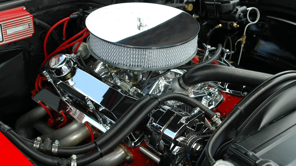 Classic car performance V8 engine